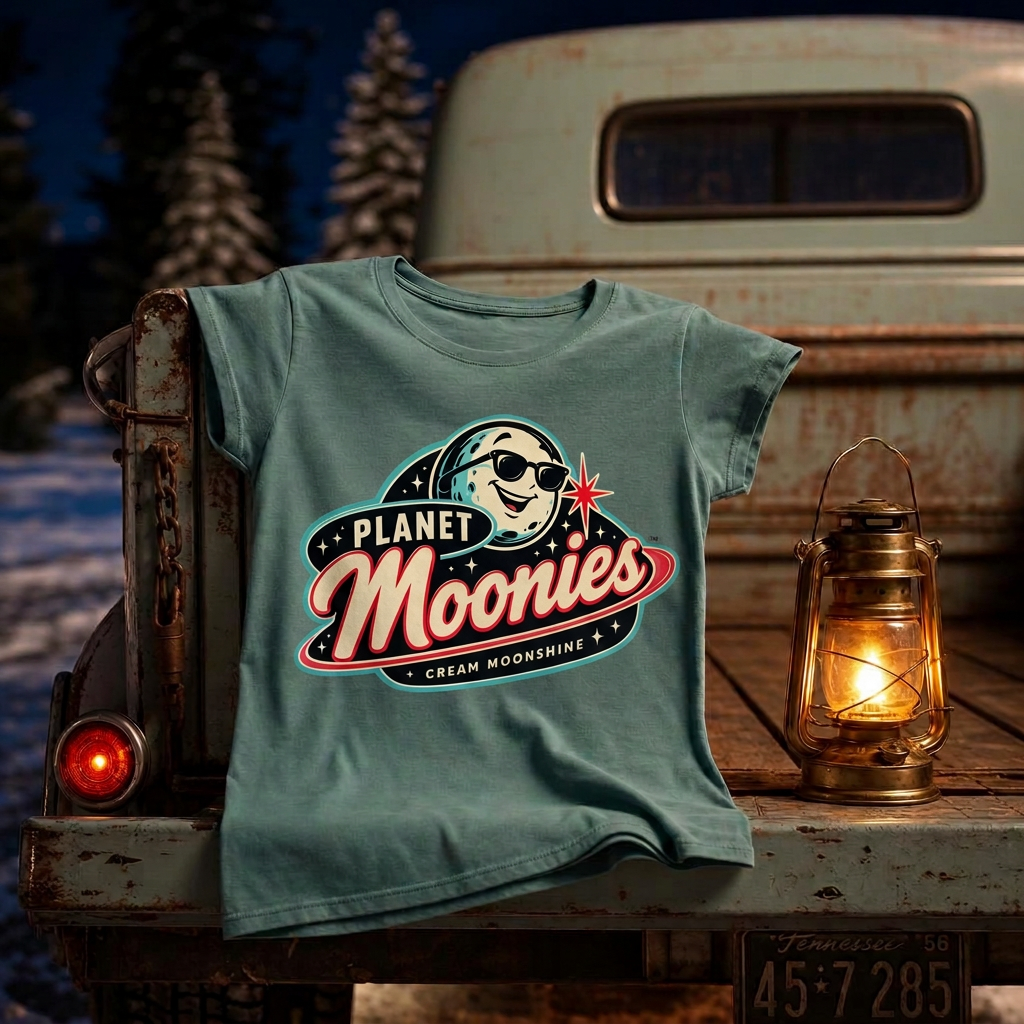 Teal women's Planet Moonies t-shirt