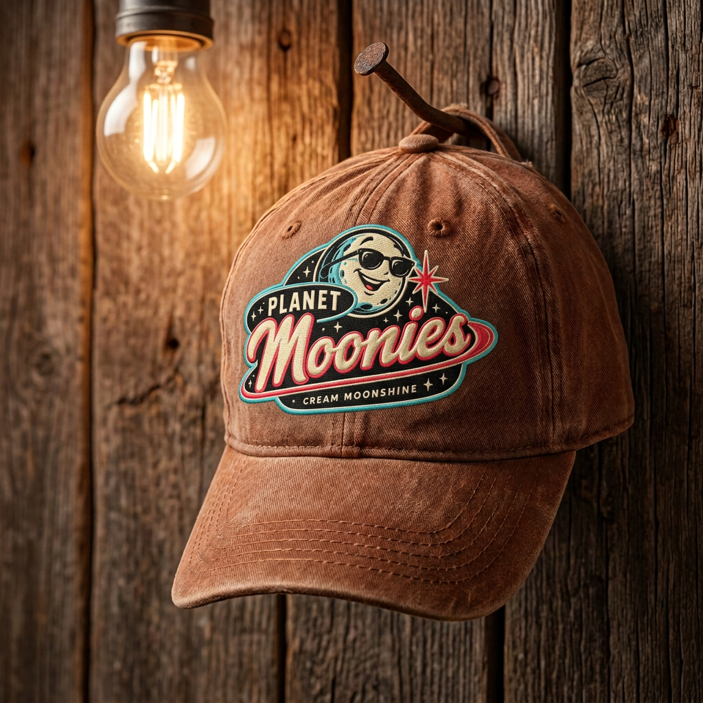 Red Planet Moonies embroidered cap