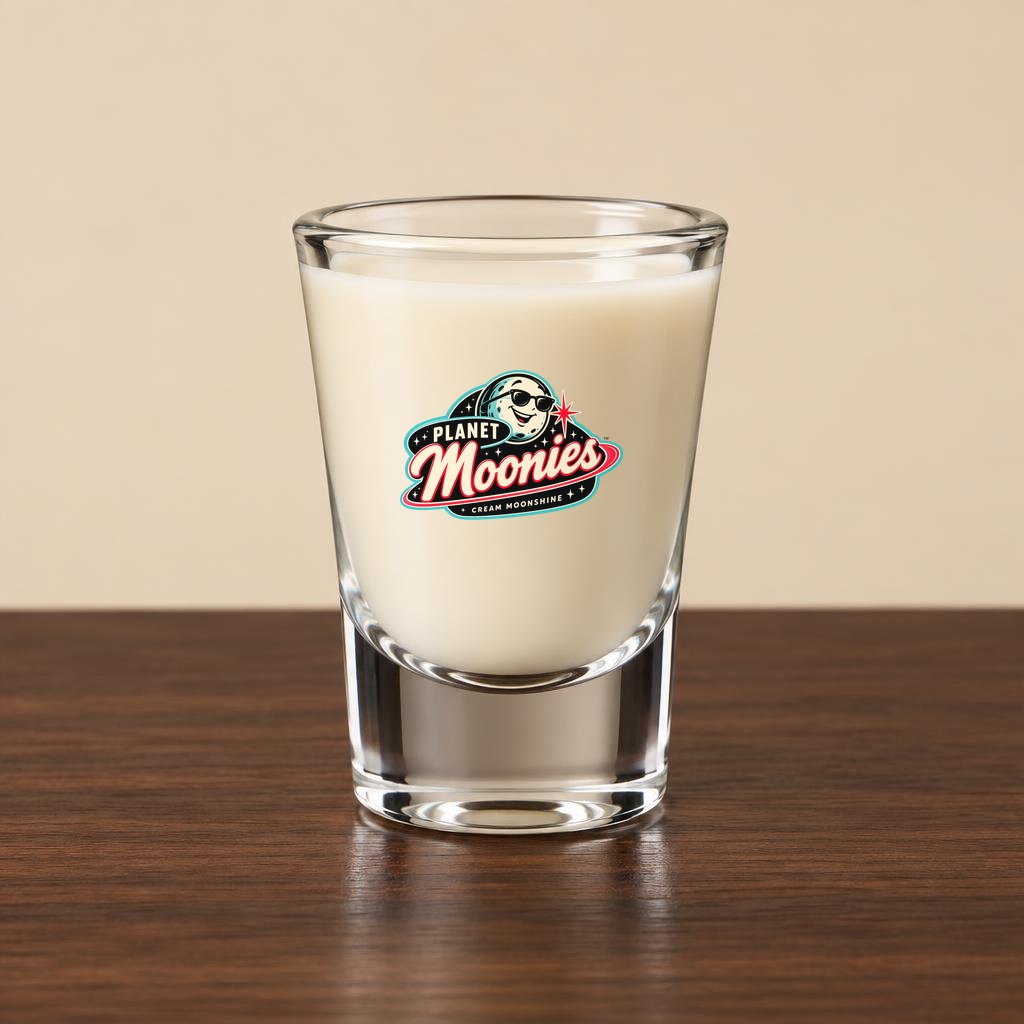 Planet Moonies shot glass