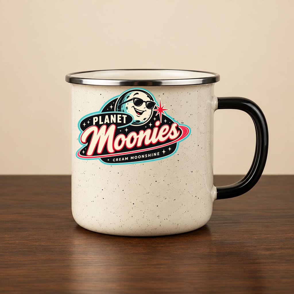 Enamel Planet Moonies mug