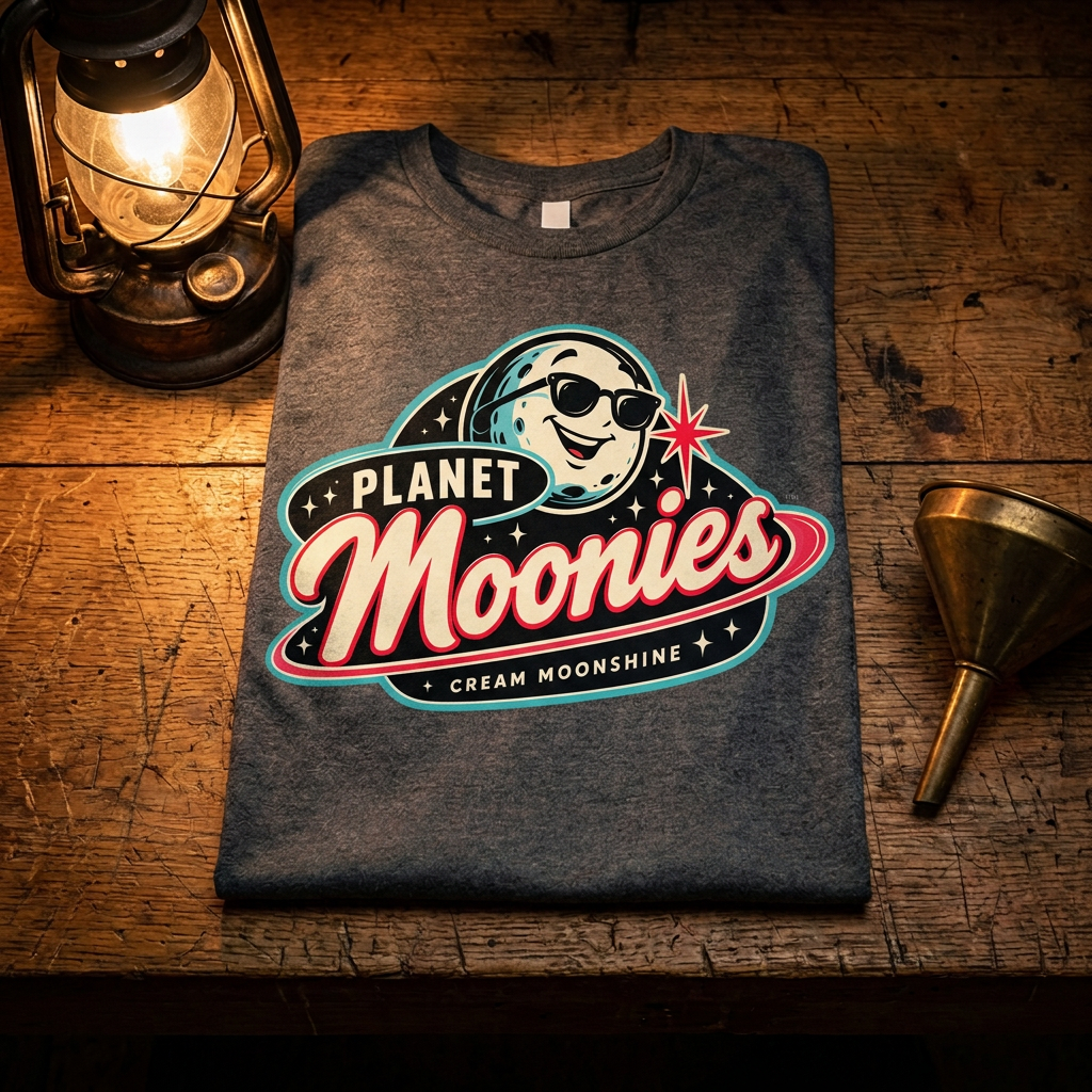 Charcoal Planet Moonies t-shirt