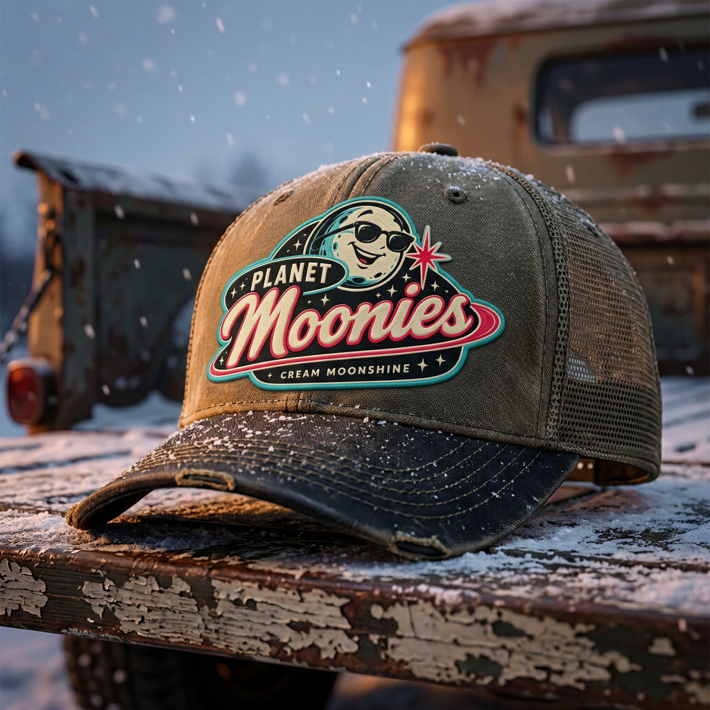 Khaki Planet Moonies embroidered cap