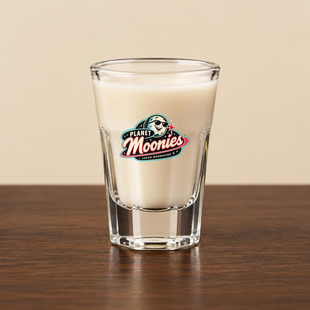 Faceted Planet Moonies shot glass