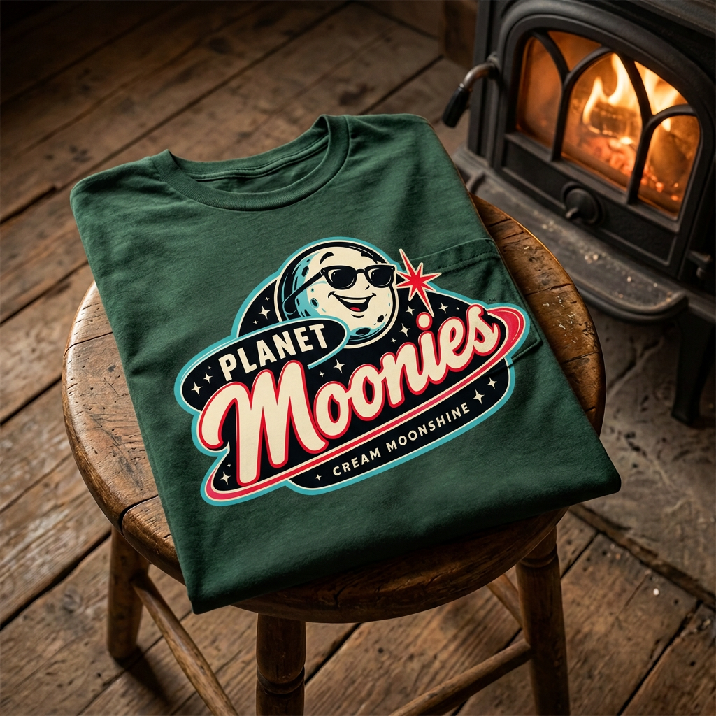 Teal Planet Moonies t-shirt