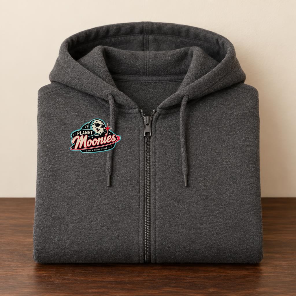 Charcoal Planet Moonies zip hoodie