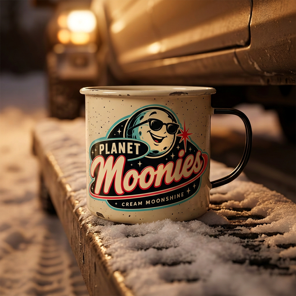Enamel Planet Moonies mug