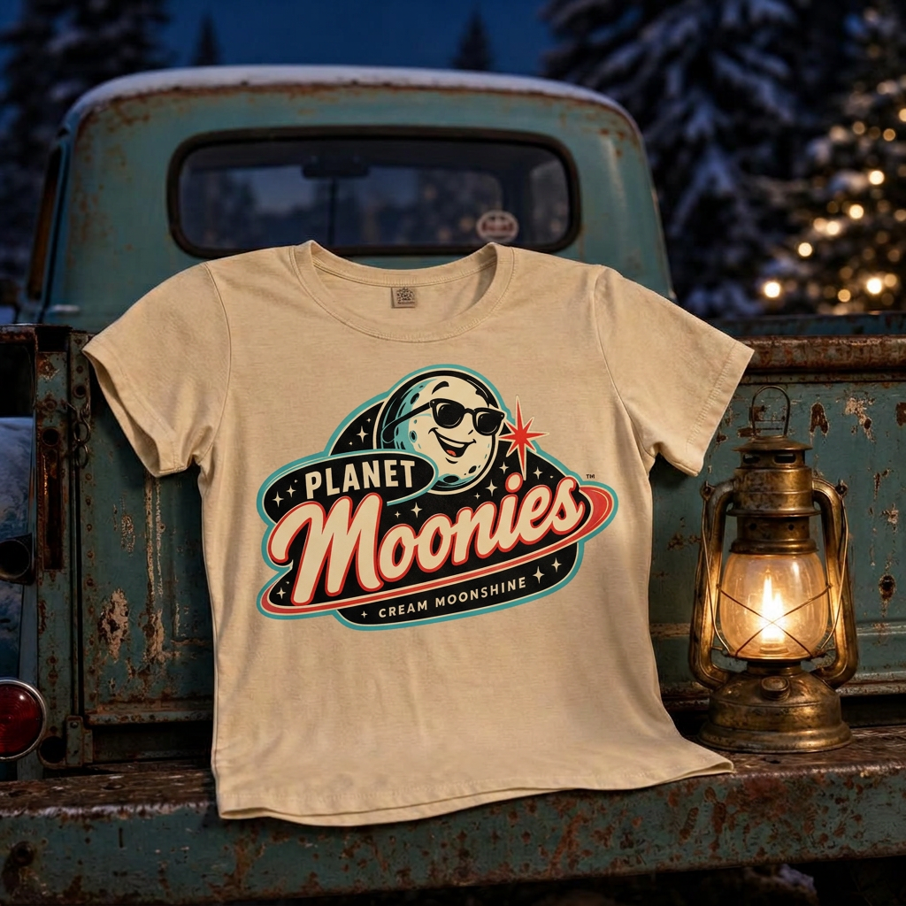 Cream women's Planet Moonies t-shirt